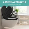 BENKSTEIN WC Sitz Toilettendeckel schwarz oval Klodeckel Produktbild-Vorschau 12
