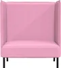 vidaXL Hoher Rücken Sofa 101cm Rosa Stoff Produktbild-Vorschau 4
