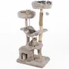 KOMFOTTEU, albero per gatti da 147 cm, con amaca, cuccia e Anteprima dell’immagine prodotto 1