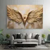 ARTHUB® Leinwandbild 80x120 cm, Beautiful Gold Wings | Produktbild-Vorschau 6