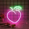 Neon LED w kształcie brzoskwini 20 x 24 cm – dekoracja Podgląd zdjęcia produktu 2