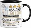 Aquarium-Tüftlerin Tasse Geschenk Lustig Abstand Halten Produktbild-Vorschau 1