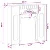 vidaXL Revêtement pour cheminée, noir, 93 x 20 x 89 cm, en Voir les images du produit 8