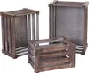 Three wooden crates of varying sizes are arranged on a white background. Náhled obrázku produktu