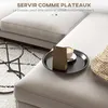 HOMCOM 2er-Set Couchtisch, rund Beistelltisch, stapelbar Produktbild-Vorschau 5