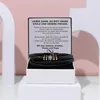 Bracelet en cuir pour homme avec boîte cadeau - Cher fils - Voir les images du produit 2