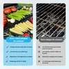 Wiltec Plaque de gril BBQ semi-circulaire – 46,7 x 22,8 x Voir les images du produit 7