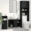 vidaXL Skříňka pod umyvadlo dub černý 80x33x60 cm materiál Náhled obrázku produktu 2