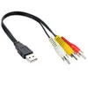G53 USB 2.0 auf Cinch AV Kabel Adapter – 30 cm Audio Video Produktbild-Vorschau 2