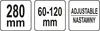 Yato YT-08231, Polyvinylchlorid (PVC), Oceľ, 280 mm, 1 Náhľad obrázku produktu 4