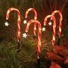 10er Set LED Stern Zuckerstange Lichterkette 8 Lichtmodi Produktbild-Vorschau 2