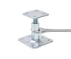 A metal post anchor is being adjusted with a wrench. Produktbild-Vorschau