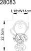 Dětská stolní lampa RGB LED, astronautská šedá, V 22 cm Náhled obrázku produktu 15