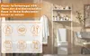 Toilettenregal Waschmaschinenregal Badregal Holz,Regal Weiß Produktbild-Vorschau 10