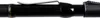 A close-up view of a black fishing rod handle with silver and gold accents and a clip. Produktbild-Vorschau