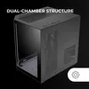 Mars Gaming MC-3TLITE, Mini Tower, PC, Schwarz, micro ATX, Produktbild-Vorschau 4