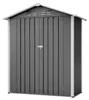 Metall-Gerätehaus 154 x 83 x 180 cm aus verzinktem Produktbild-Vorschau 18
