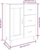 vidaXL Příborník bílý 69,5x34x90 cm výrobek z odvozeného Náhled obrázku produktu 8
