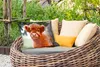 MuchoWow® Outdoor Kissen - Scottish Hochlandrind - Kalb - Produktbild-Vorschau 3