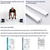 A man is demonstrating the strength of a glass panel, and aluminum profiles are shown. Produktbild-Vorschau