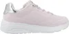 A side view of a single pink sneaker with a white sole and silver accent on the heel. Anteprima dell’immagine prodotto