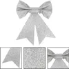 Vánoční mašle 13x11,5cm stříbrné sada 4ks, vánoční dekorace Náhled obrázku produktu 10