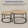 Couchtisch 2er Set aus Holz Wohnzimmertisch Modern in Produktbild-Vorschau 7