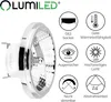 LUMILED LED Lampen 10er Set AR111 G53 Fassung 12V 15W Produktbild-Vorschau 14