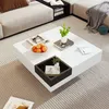 okwish Couchtisch 72*72*30cm, Hochglanz-Wohnzimmertisch, Produktbild-Vorschau 4