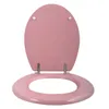 MSV WC-Sitz, MDF, rosa ? Scharniere aus Edelstahl Produktbild-Vorschau 4