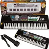 A product shot of an electronic keyboard and microphone set, with packaging visible. Produktbild-Vorschau