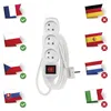 Prodlužovací kabel 3 m / 3 zásuvky / s vypínačem / bílý / PVC / 1,5 mm2 Podgląd zdjęcia produktu