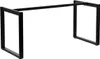 A black metal table frame on a white background. Anteprima dell’immagine prodotto