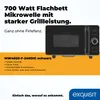 Exquisit Mikrowelle ohne Drehteller, 800 Watt Grill, 700 Produktbild-Vorschau 2