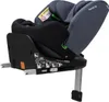 A child car seat is shown from a side angle, with its base and support leg visible. Produktbild-Vorschau