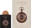 A product shot of a perfume bottle and its box, featuring a pocket watch design. Náhľad obrázku produktu