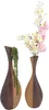 Bodenvase 70 cm - Flaschenvase in Holzoptik mit Kunststein Produktbild-Vorschau 5