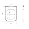 Sapho GSI Traccia - Abattant WC Soft Close, duroplast, Voir les images du produit 2
