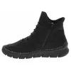 A side view of a black women's boot. Podgląd zdjęcia produktu