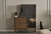 Modernes Schlafzimmer Set Designer Bett 2x Nachttische Produktbild-Vorschau 1