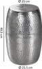 FineBuy Design Beistelltisch rund 30 cm Metall silber - Produktbild-Vorschau 3