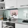 Küchenrückwand Spritzschutz Glas mit Motiv Niedlicher Welpe Produktbild-Vorschau 2