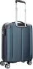 A blue Travelite trolley suitcase is shown from the back, with its telescopic handle extended. Anteprima dell’immagine prodotto