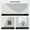 S'AFIELINA miroir mural asymétrique 85×50 cm sans cadre Voir les images du produit 10