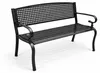 Panca da giardino in metallo Aga 128x60x84 cm Anteprima dell’immagine prodotto 1