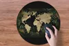 MuchoWow® Mauspad Mousepad Weltkarte - Gold - Blätter 50x50 Produktbild-Vorschau 3