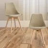 Zestaw 2 krzeseł w stylu skandynawskim do jadalni i salonu Podgląd zdjęcia produktu 4