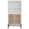 vidaXL Credenza bianca 60x35x125 cm Materiale a base di Anteprima dell’immagine prodotto 5