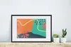 MuchoWow® Gerahmtes Poster Sommer - Formen - Abstrakt 60x40 Produktbild-Vorschau 4