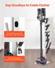 A vacuum cleaner stand with a vacuum cleaner and accessories displayed. Produktbild-Vorschau